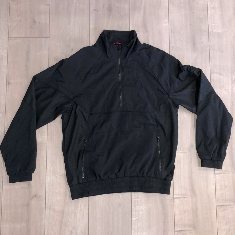 Black cement Jordan 1/4 zip jacket.